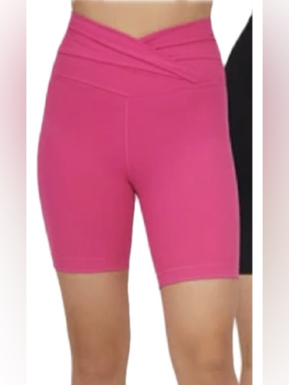 Yogalicious  Lux Crosstown Bike Shorts 7’’  in Pink